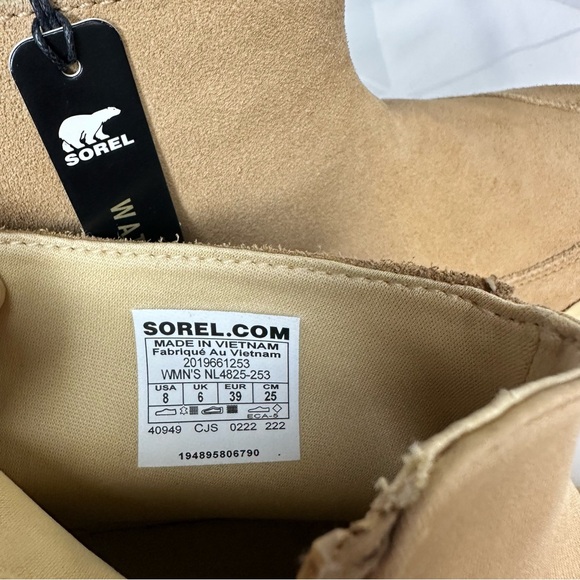 NEW Sorel Women Kinetic Breakthru Acadia Waterproof Boot Tawny Buff Ceramic Sz 8 - Picture 10 of 10